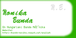 monika bunda business card